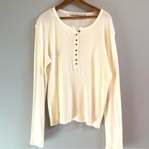 Tommy Hilfiger Womens Cream Long Sleeve Sweater Size XL